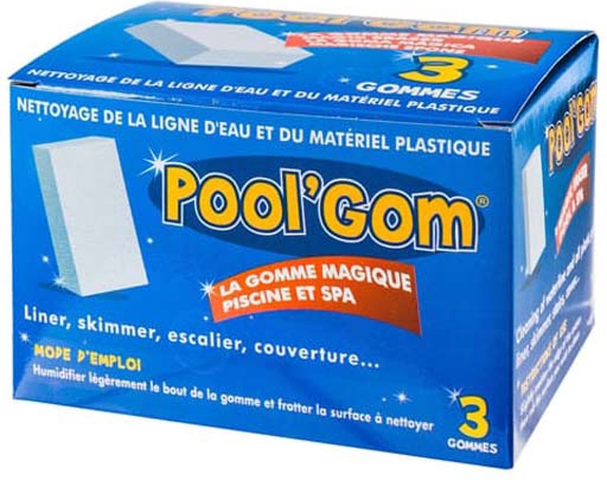 Gomme magique de recharge pour nettoyage de piscine - Easy pool'gom - 8 x  10 cm