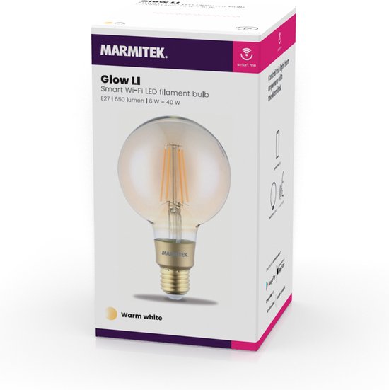 Marfi Led Marmitek Glow LI - Wifi Lamp E27 - Edison lamp - Vintage lamp ...