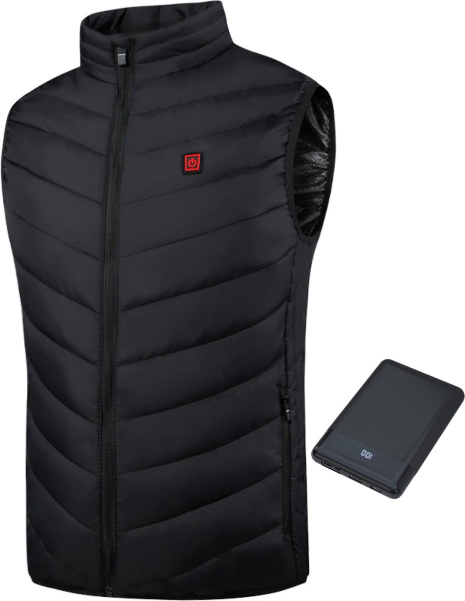 GEAR3000® - Verwarmde Bodywarmer - Met Powerbank - Large - Verwarmde Kleding - Vest heren en dames