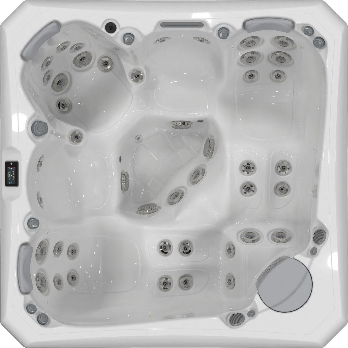 Palermo Pro Sterling Silver - Jacuzzi - Wellness - Hydromassage - SmartTouch - Subwoofer - Wifi - Bluetooth