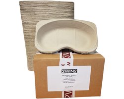 2WINS wegwerp nierbekken - spuugbakjes van karton - 80 stuks 750 ml