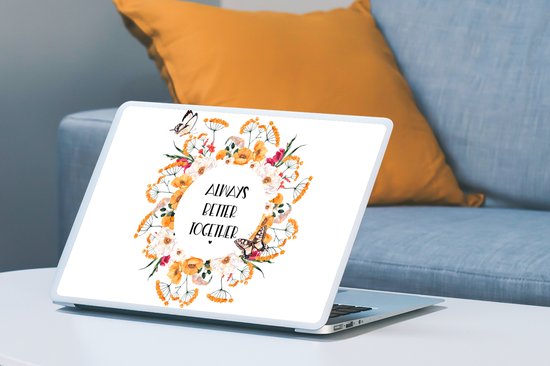 Sticker ordinateur portable - 15,6 pouces - Citations - Always mieux ensemble - Proverbes - Famille