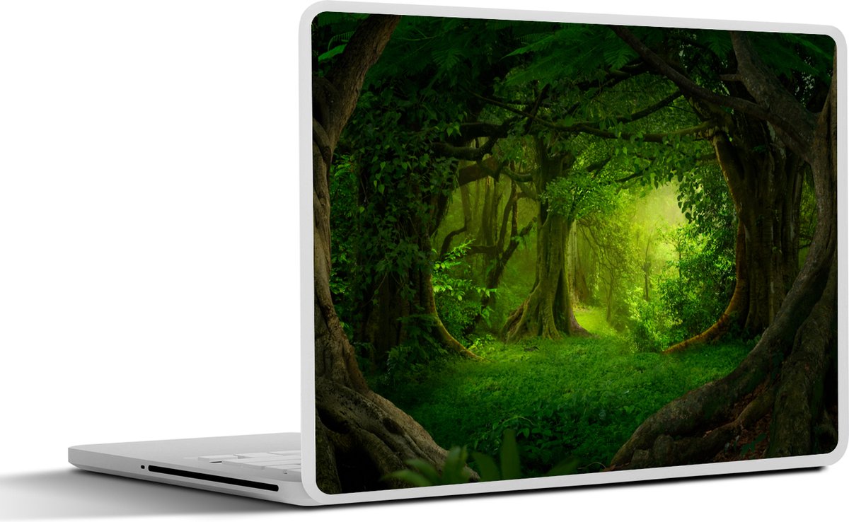 Laptop sticker - 11.6 inch - Bomen - Bos - Groen - Landschap - Natuur - 30x21cm - Laptopstickers - Laptop skin - Cover