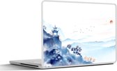 Laptop sticker - 14 inch - Schilderij - Olieverf - Natuur - 32x5x23x5cm - Laptopstickers - Laptop skin - Cover