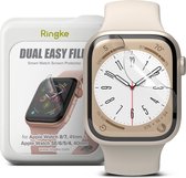 Ringke Dual Easy Geschikt voor Apple Watch 7 / 8 / 9 (41MM) / Apple Watch 4 / 5 / 6 / SE (40MM) Screen Protector Folie (3-Pack)