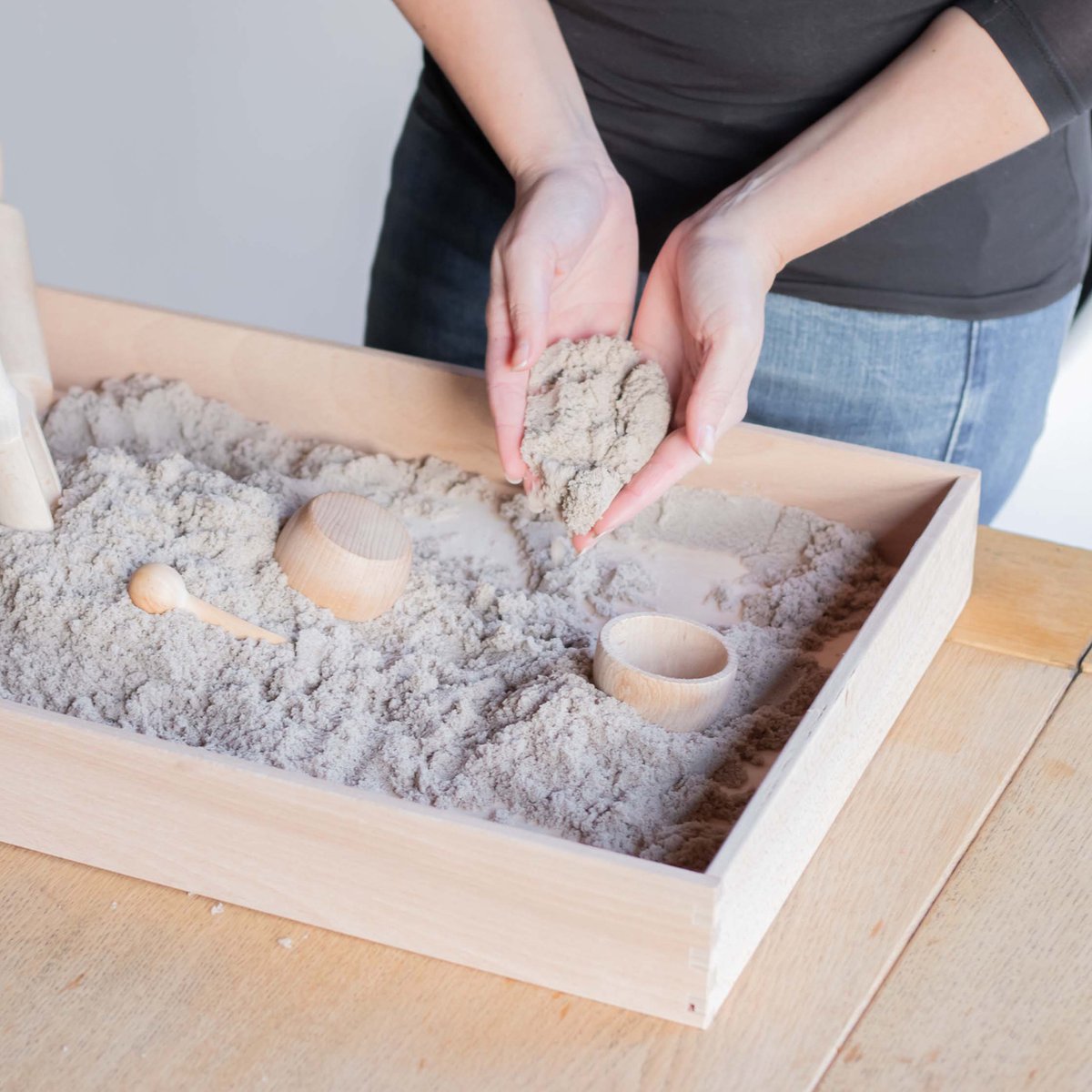Sensory speelbak - houten speelbak - sensory bak - sensory play - zonder deksel — afbeelding 5