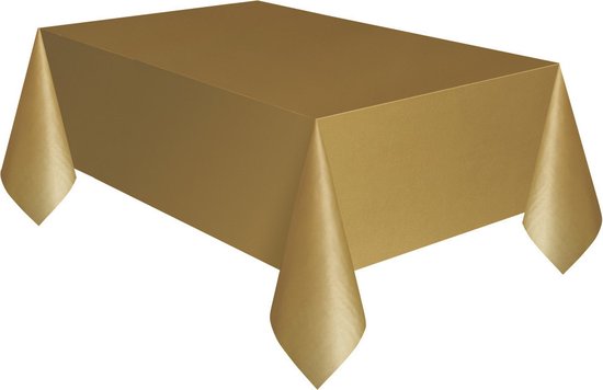 Tafelkleed  Deluxe Goud | 120 x 180cm [EAN © Promoballons Import