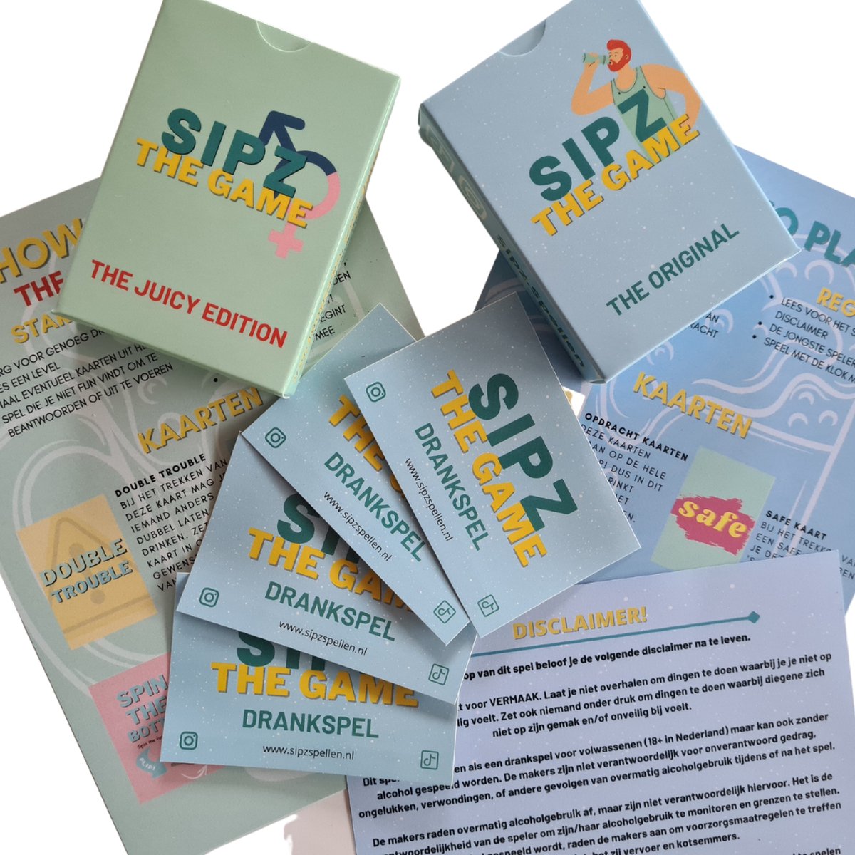 Sipz the Game Combi The Original & The Juicy Edition 2 unieke drankspellen extra voordelig! 100+ kaarten