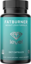 Level FatBurner | 60 vegan caps | Afvallen | Afslankpillen en Meer Energie | Professioneel Supplement | Afvalpillen