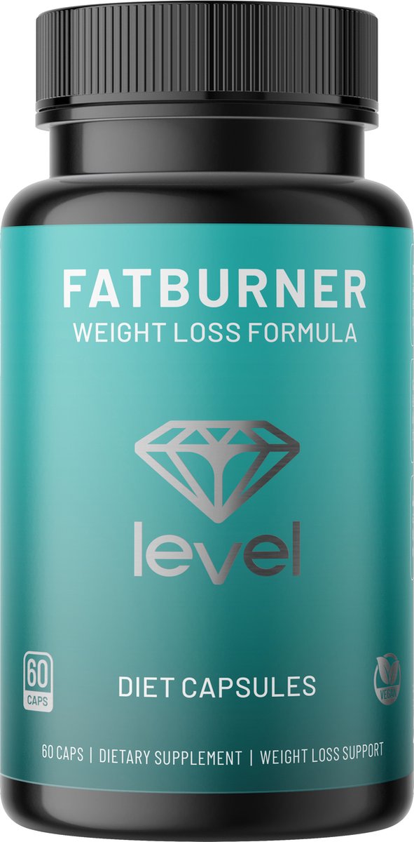 Goedkoopste Level FatBurner | 60 vegan caps | Afvallen | Afslankpillen en Meer Energie | Professioneel Supplement | Afvalpillen
