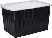 Storage Solutions Bac de rangement/boîte de rangement/organiseur - avec couvercle - plastique - 84 litres