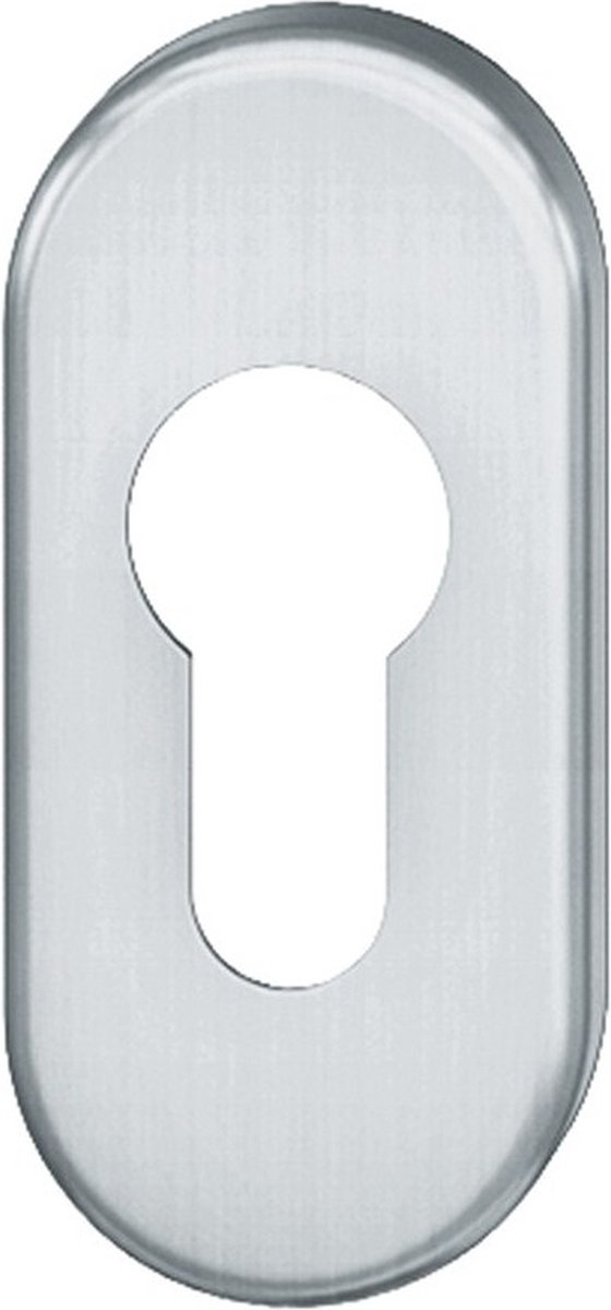 FSB veiligheidscylinderslplaat ovaal 7mm inox mat