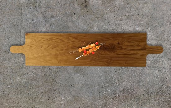Serveerplank - Pizzaplank Friends XL eikenhout 40cm - Bruin - Woonwarenhuis Nijhof