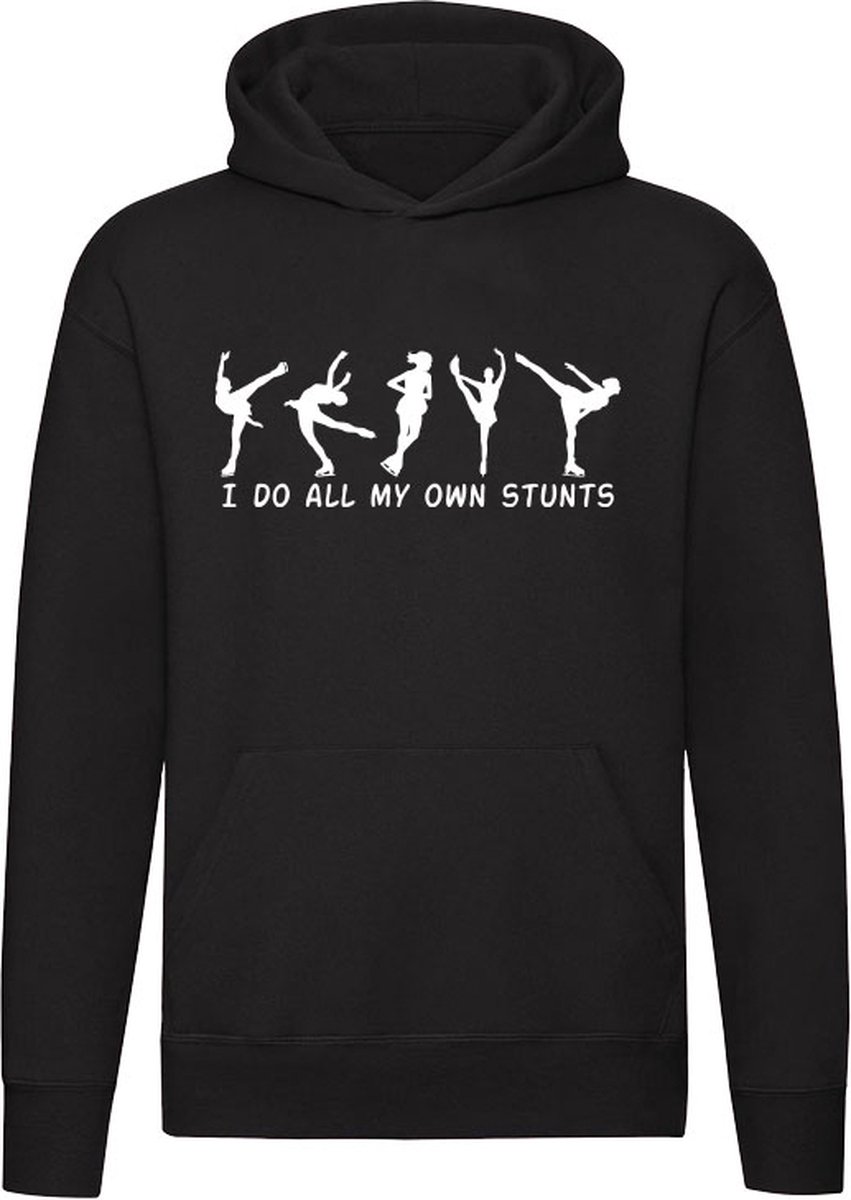 Own stunts | schaatsen | winter | kunstschaatsen | ijsdansen | sport | Unisex | Trui | Hoodie | Sweater | Capuchon | Zwart Own stunts | schaatsen | winter | kunstschaatsen | ijsdansen | sport | Unisex | Trui | Hoodie | Sweater | Capuchon | Zwart