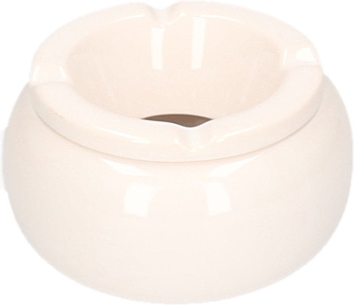 Goedkoopste Cepewa Stormasbak - wit - 11 cm - rond - terrasasbak - buiten asbak - Tafelaccessoires - Tuin artikelen