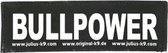 Julius-K9 label - Bullpower (20mm x 80mm)