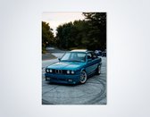 BMW E30 Poster - Autoposter | Decoratie Slaapkamer | Kantoor