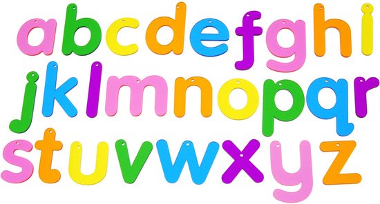 TickiT - Transparante gekleurde letters (26 stuks)