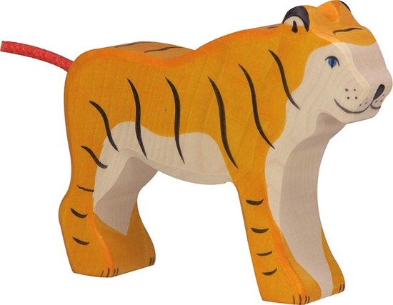 Holztiger staande tijger