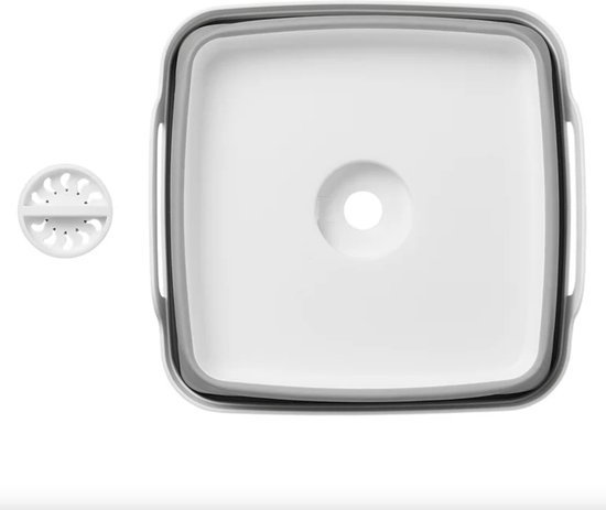 Lavabo pliable 18L - avec bouchon - bac à vaisselle - bac à vaisselle -  30x30x20 cm