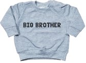 Sweater voor kind - Big Brother - Maat 80 - Grijs - Big brother - Zwanger - Geboorte - Gezinsuitbreiding - Aankondiging - Cadeau - Zwangerschapsaankondiging - Boy
