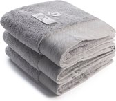 ARTG® Towelzz - DeLuxe - Handdoek - 60 x 110 cm - Light Grey - set 3 stuks