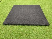 Rubberen tegels - Zwart - 50 x 50 x 2,5 - Per 4 verpakt (m2)