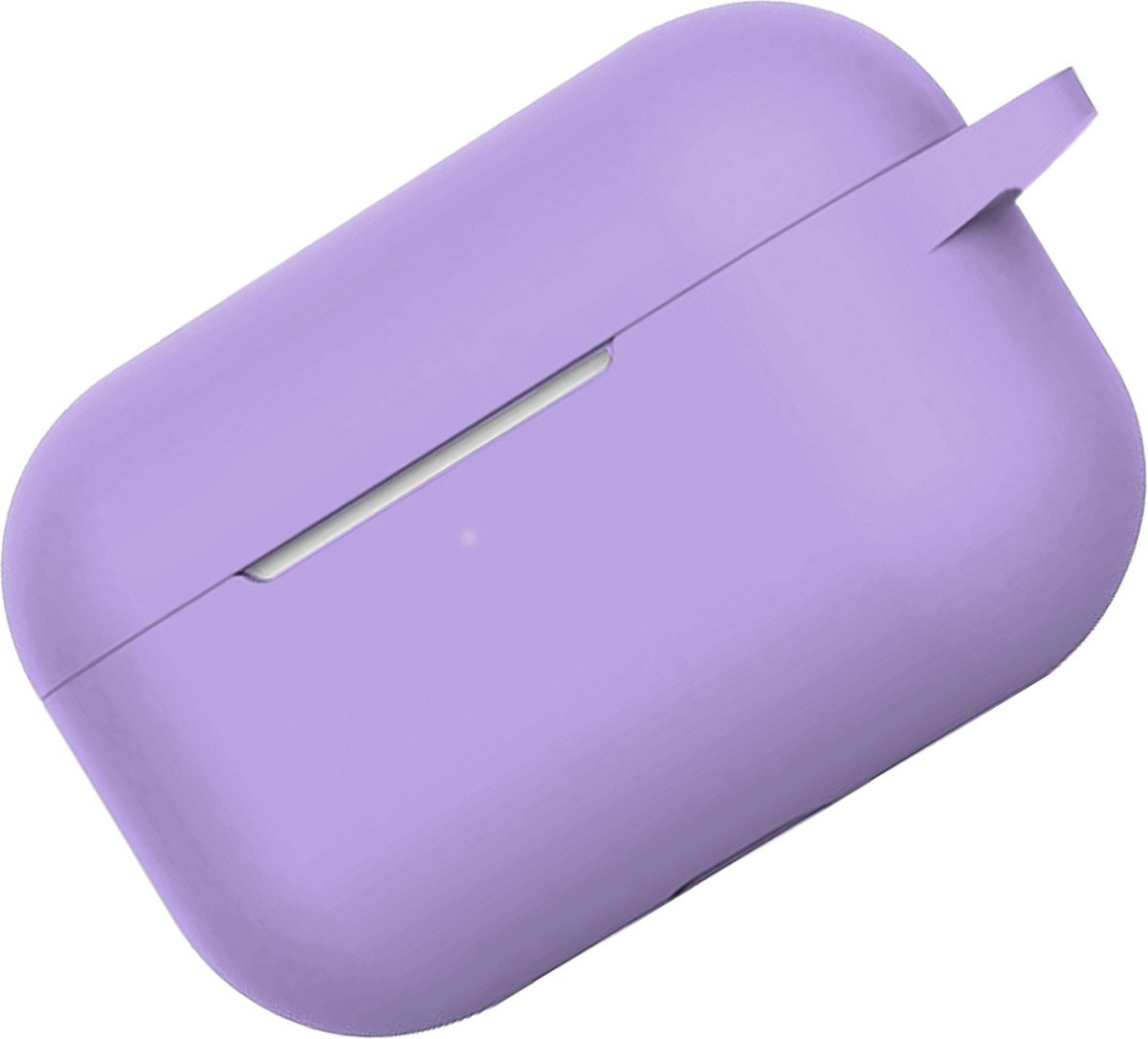 Hoes Geschikt voor Airpods Pro Hoesje Cover Silicone Case Hoes - Lila