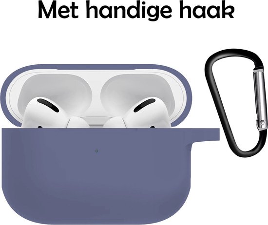 Coque adaptée pour AirPods Pro 2 Coque Siliconen Cover - Coque adaptée pour AirPods Pro 2 Coque - Gris Bleu - 2 Pièces