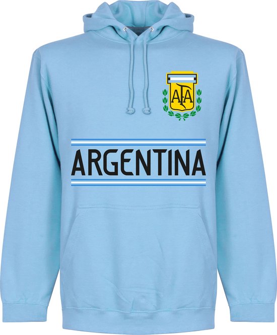 Sweat à capuche équipe Argentine - Bleu clair - Enfants - 152