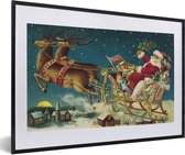Diamond Painting Volwassenen - Kerst - 50x65cm - Kerstmis - Volledige Pakket - Volledige Bedekking - Ronde Steentjes