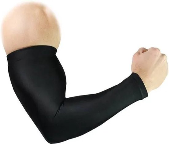 Manchons De Compression Anti-UV Rafraîchissants - Taille Unique Unisexe - Noir - Pour Sport, Tatouages, Jardinage
