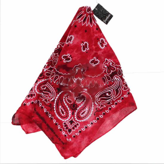 CRASPIRE Bandana Vierkante Polyester Satijnen Hoofddoek Blauw Vintage CRASPIRE Bandana Vierkante Polyester Satijnen Hoofddoek Blauw Vintage