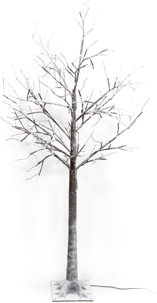 Led Birch Tree Brown With Snow 120L/130Cm Led Classic Warm -Anna's...