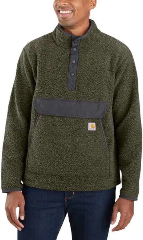Carhartt Relaxed Fit Fleece - Basil Heather - Pull Homme - taille XXL