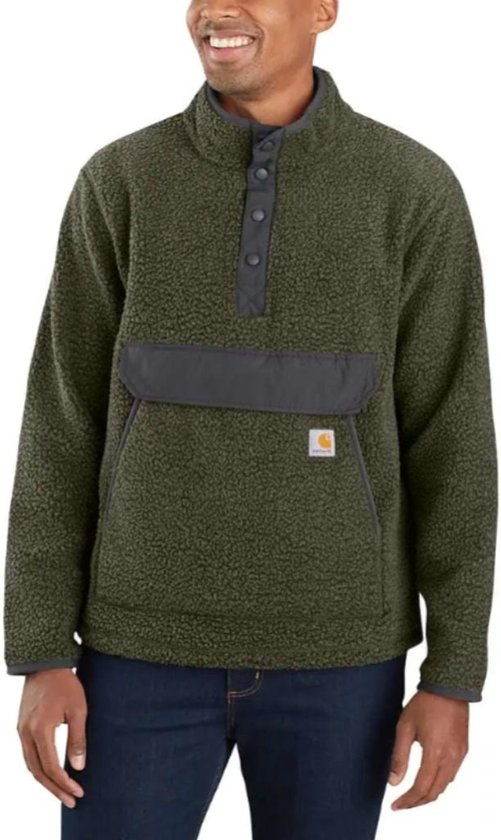 Carhartt Relaxed Fit Fleece - Basil Heather - Pullover Heren - maat XXL