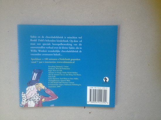 Sjakie En De Chocoladefabriek Hoorspel, Roald Dahl | 9789054442394