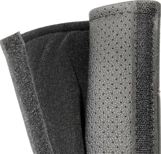 Luxe Gordel Covers - Set van 2 Gordelhoezen - Zwart Leather Look - Zachte Gordel Hoes Beschermer - Ook voor Kinderen -Geschikt voor alle automerken/ universeel - Auto Accessoires - Gordelhoes Gordelbeschermer van LUXE. — afbeelding 2