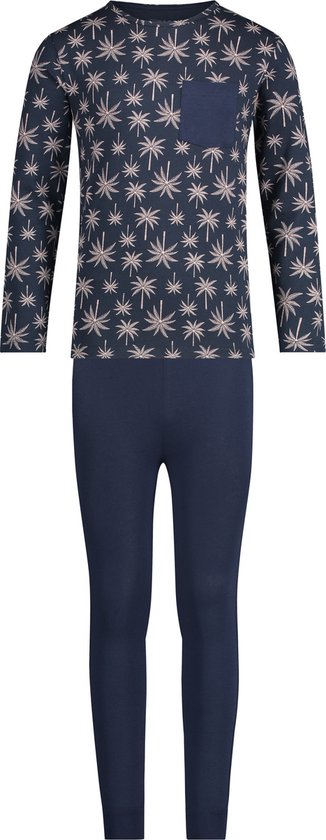 Ten Cate jongens pyjama - Palm - 116 - Blauw