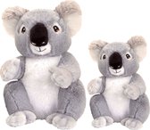 Keel Toys - Pluche knuffel dieren set 2x koala beertjes 18 en 26 cm