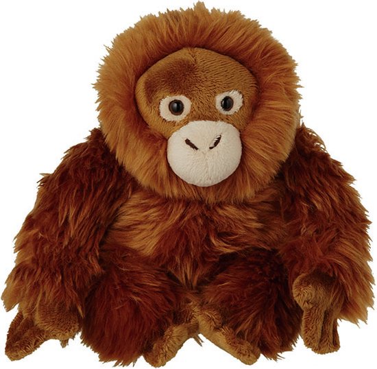 Nature Planet Apen knuffels - set 2x - Maki aapje/Orang Utan aap 18 cm ...