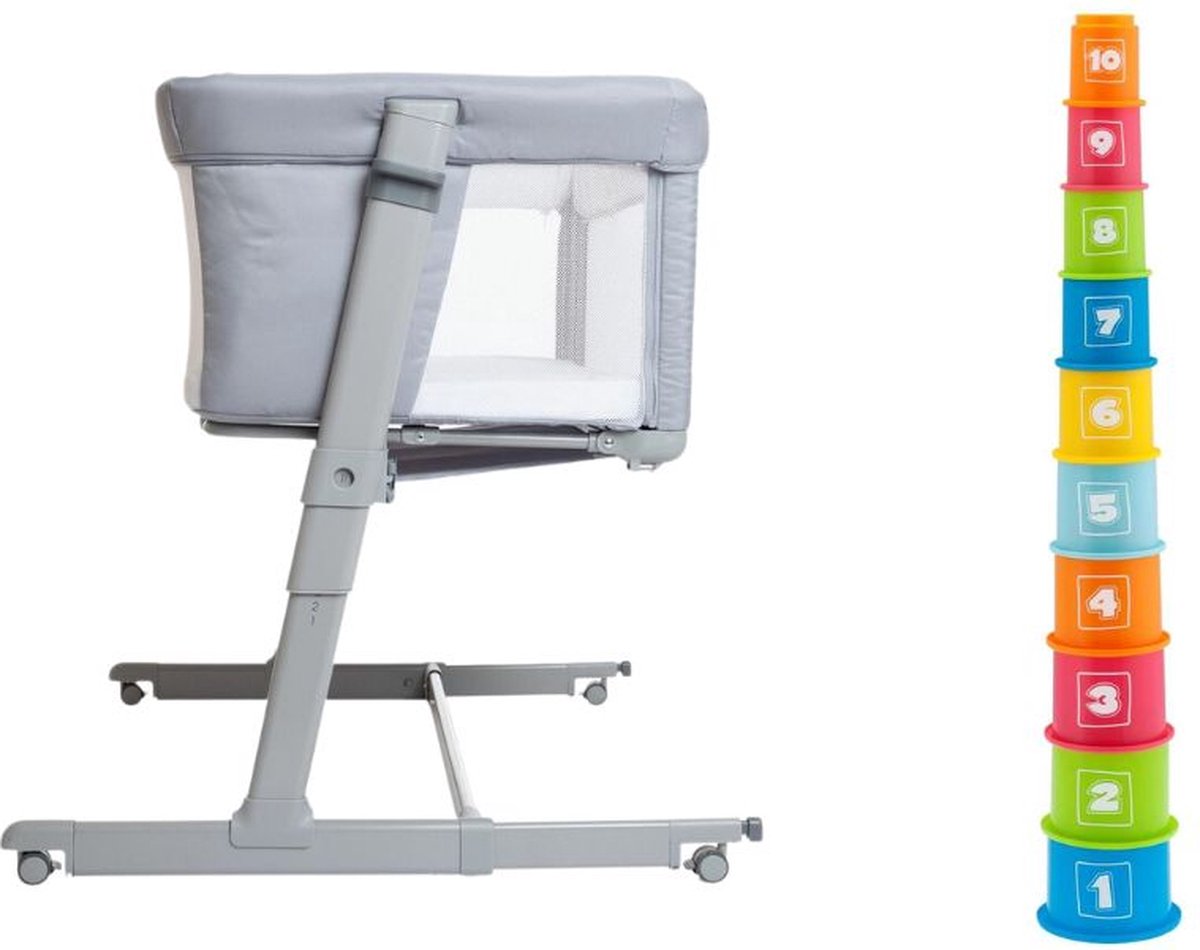 Chicco bundel Wieg Next2Me Dream EVO Co Sleeper Grijs