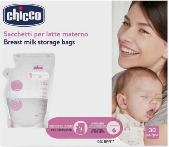 Chicco - Borstvoeding bewaarzakjes - 2 x 30 zakjes van Chicco — afbeelding 3