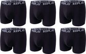 Replay - Heren Boxershorts - Zwart - 6 Pack - Katoen - Maat L
