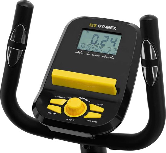 Mobiclinic ATLAS - Crosstrainer - 8 Weerstandsniveaus - LCD Scherm - Ergonomische Handgrepen Antislip Pedalen Inklapbare Elliptische Trainer Tot 100 Kg Weerstand Wiel 4kg