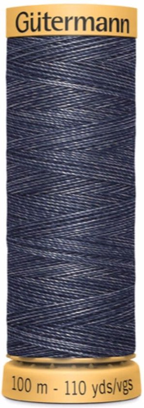 Fil à Coudre Gütermann Jean - 100m, Résistant, 70% Polyester 30% Coton - Pour Réparation Jeans Et Vêtements