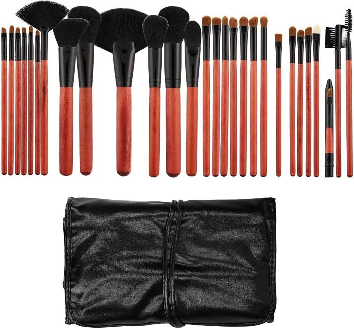 Tools For Beauty Make-Up Brush Set 28 Pieces - Black