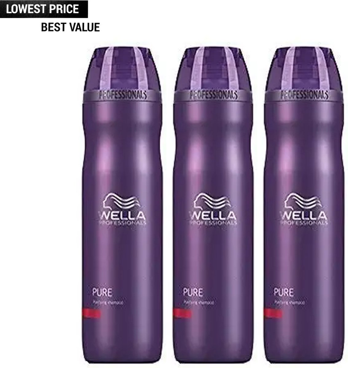 Wella Professionals Pure Shampoo Value Bundel - 3 x 250 ml