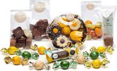 Luxe Chocolade pakket - houten dienblad - chocolade assortiment