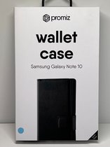Promiz - Wallet Case - Black - for Samsung Galaxy Note 10